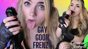 GAY GOON FRENZY - Countess Jezebeth - Gooning, Encouraged Bi, Femdom POV