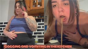 Retching in the kitchen