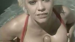 Incredibly sexy lifesaver blows cock before riding it