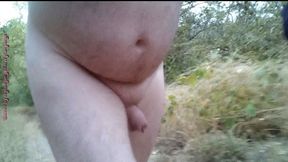 nacktes wandern auf den seilbahnberg ** fkk walking **