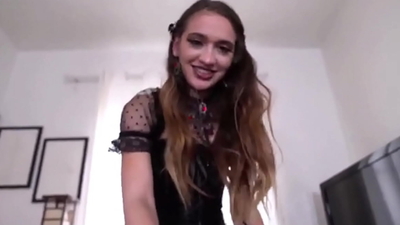 SisWantsMe - Petite Goth Teen Stepsister Wearing Fishnets Rides Her Stepbrother's BIg Penis To Orgasm Then Exits POV - Sera Ryder, Chad Alva