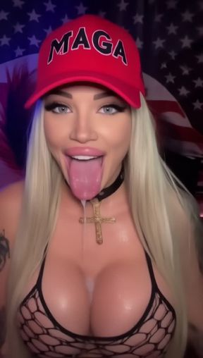 bimbo, e-girl, facial, a beautiful woman, video created by AI