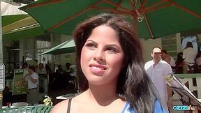 Curvy Brunette Ebony Darling Likes This Beach Boy And His Bbc