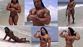 Annie Rivieccio Classic: Vacation Nude Posing on the Beach - AR023B