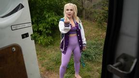 Filthy Euro Tart Ellie Shou Gets Face Screwed & Spanked in Van