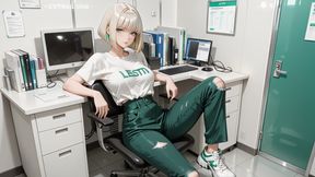 So Slutty Intern! Hardworking and Obedient at the Office, Total Oiled Slut in Bed