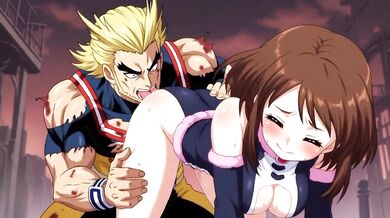 Ochaco Uraraka y All Might se reunen a solas y hacen cositas