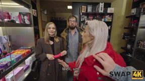 SWAP4K. Swap wives in a kinky way: seduced a random girl and nailed her