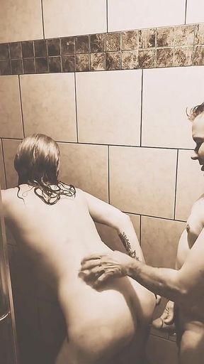 Sexy Shower Fuck with a Hot MILF