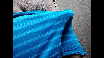 Flashing you with a huge black boner under my cyan boxers