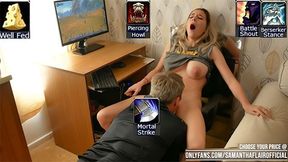 Fucked While Playing World Of Warcraft - Samantha Flair
