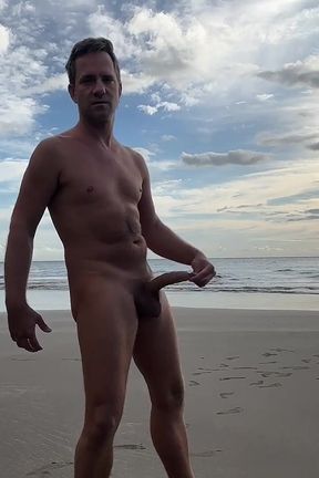 Tim Blesh Cumshot Outdoor on the Beach