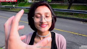 Latina Teen Creams on Huge Cock with Big Ass Luna Castillo