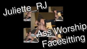 Juliette_RJ First Sexy Ass Worship Clip - FOR MOBILE DEVICES USERS - FACE SITTING - ASS WORSHIP - ORAL SEX - BBW FEET - ASS LICKING - ASS SNIFFING - BBW ASS - THICK & CURVY - ORGASM - FEMDOM