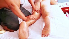 Masseur Takes Advantage of Stepgrandmother Getting Horny to Insert His Penis
