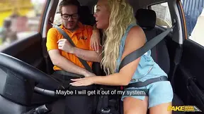 Busty blonde COUGAR gives a world-class tit wank and car sex lesson