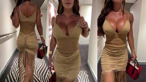 walking in a tight dress