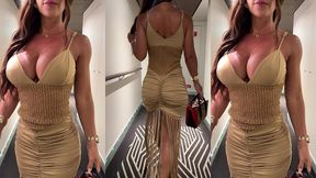 walking in a tight dress