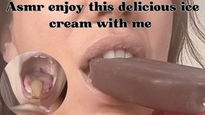 asmrenjoy this delicious ice cream with me