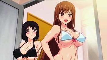 Stepsister And Her Friend Came To Visit Me While I&#039_m Naked In The Bathroom - Hentai