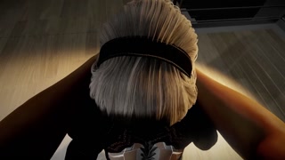 Yorha 2b Gets Her Ass Wrecked on the Floor | Nier Automata Short Clip
