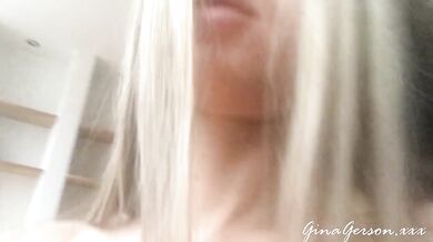 I'm talking to you blonde petite Russian teen masturbating solo