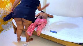 Arab Muslim MILF Hot Stepmom Fuck her Transgender Stepson when he want Rough fuck
