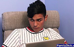 Stepdad joins horny boys fooling around and fucks anal