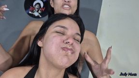 Teaching my friend how to make funny faces - part 2