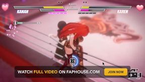 Lesbian Battle BDSM Hentai Game Ep.2 Lesbian Tomboy Defeated Had to Squirt Non Stop on a Bondage Device!