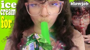 I find a girl riding a bike on the street and I make her suck it for an ice cream