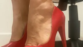 Foot fetish with chocolate balls