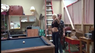 Hope Harper Takes a Massive Dick on the Pool Table