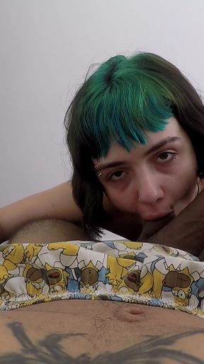 Delicious Candy Sucking Black Cock