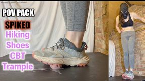 Rugged HOKAs Shred & Drain Balls - Cock Minced & Milked by Spiked Hiking Shoes - **VALUE PACK - all versions in 1 video** CBT trampling cock ball testicle trample crush stomp hard heavy extreme full weight trainers cumshot