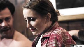 ”PureTaboo: Butt dorm hottie locked herself out, but neighbors help on her!”