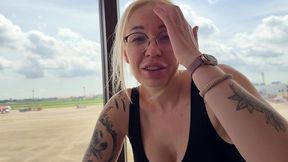 stepson opens the suitcase and uses the sucking toy meant for stepdad