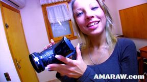 Blonde Sylvie Castro bed fucked and receives a sloppy facial