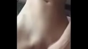 Skinny Babe Riding Little Toy