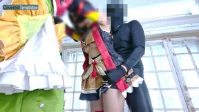Cosplay Adult Woman Threesome Sex with Two Partners Group Scene