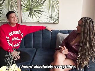 Stepson realizes that his stepmother is cheating on her spouse