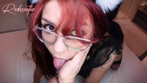 She's all cute just to take a gigantic cock in her ass and pussy