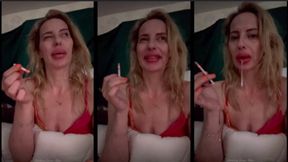 Smoking the first cig of the day