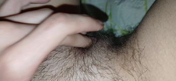 I Masturbate My Hairy Wet Pussy Until I Cum Close up