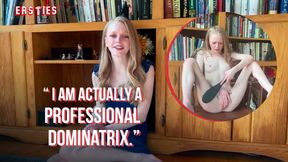 Ersties - Texas Born Blonde Paddles Herself Before Getting Off