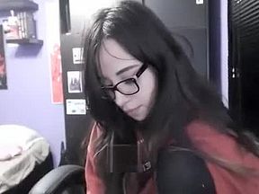 Emo Teen Show Her Big Boobs On Webcam 03