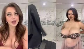 JuicyJade9 From Onlyfans Shows Her Massive Natural Tits