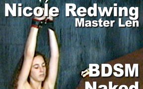 Nicole Redwing & Master Len BDSM Naked Whipped Marked