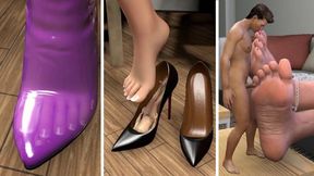 Stuck Inside Giantess Shoe For A Walk 7 - Passed Around