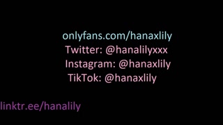 Cute girl bouncing her big ass and perfect pussy - Hana lily